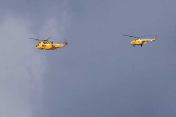 17 July 2020 - 15-56-19
The Whirlwind, (on the right) is the only one now flying. Built in 1956 and restored to flying certification in 2013. A magnificent sight.
-----------------------------
Historic helicopters Wessex Whirlwind & Westland Sea King